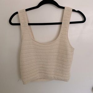 Cable Knit Crop Top